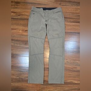 KUHL Free Radikl Mens Pants Size 34X32 Brown Stretch Hybrid Hiking Gorpcore